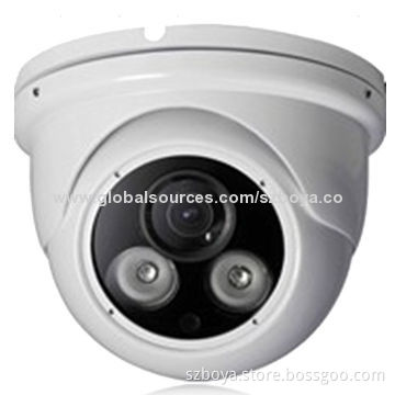 960p 1.3MP Water-resistant IP Dome Camera with 2-piece Dot-matrix High Power IR LED and 50m IR